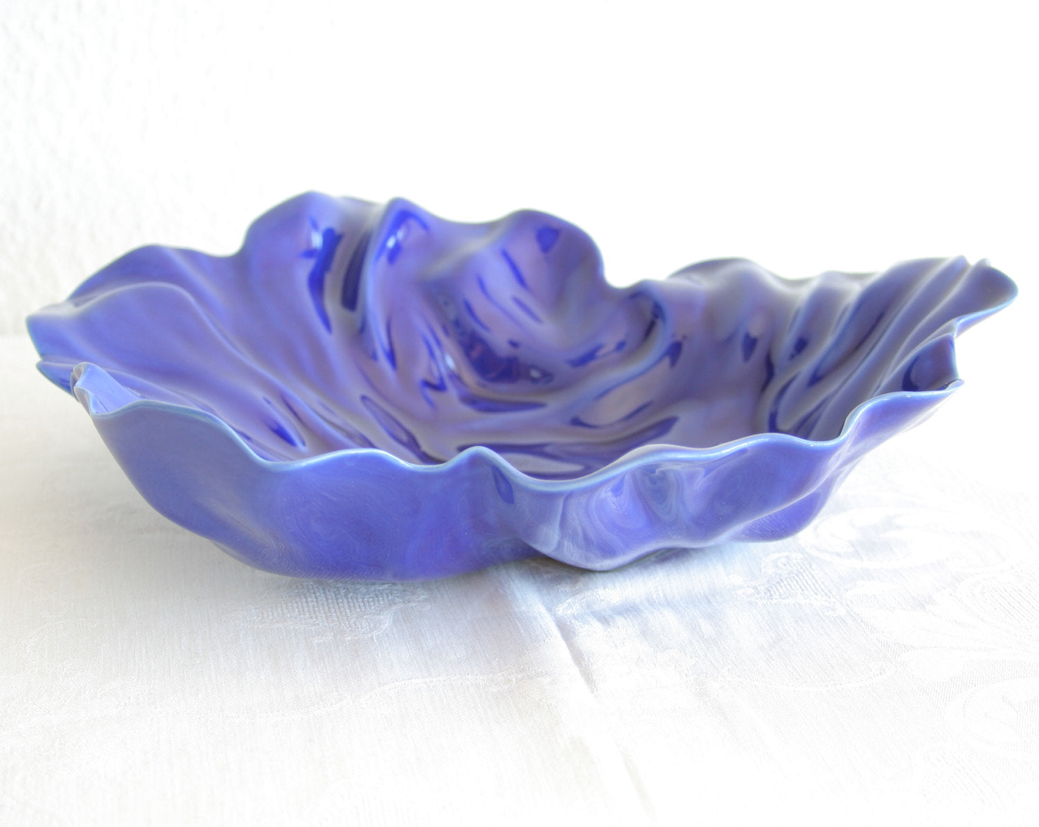 Royal Copenhagen OLE KORTZAU Blue NATURA Faiance Bowl Tray Mollaris.com 