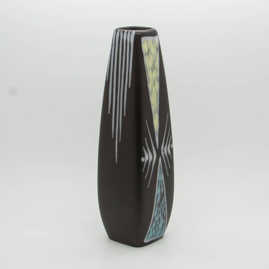 SØHOLM BURGUNDIA Geometric Pattern Decorated Ceramic Vase Mollaris.com 