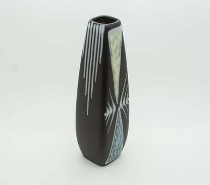 SØHOLM BURGUNDIA Geometric Pattern Decorated Ceramic Vase Mollaris.com 