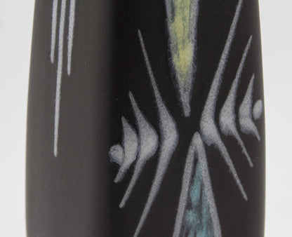SØHOLM BURGUNDIA Geometric Pattern Decorated Ceramic Vase Mollaris.com 