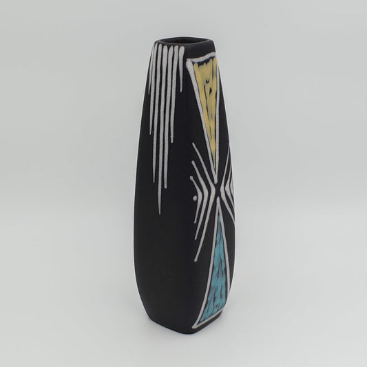 SØHOLM BURGUNDIA Geometric Pattern Decorated Ceramic Vase Mollaris.com 