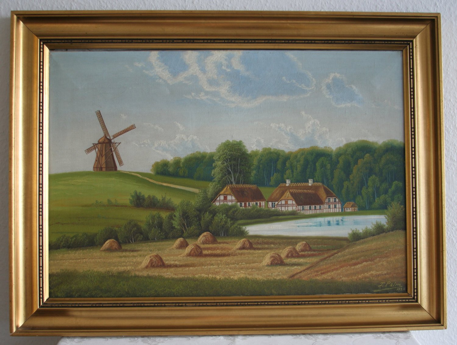 TORSTEN PALM Windmill Farm Fields Country Side Painting Mollaris.com 