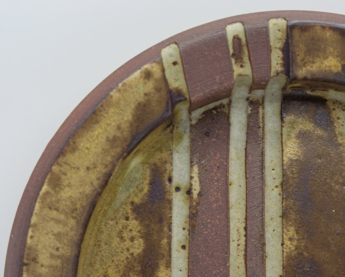 WÜRTZ Ceramics Brown Yellow Glazed Stoneware Tray Mollaris.com 