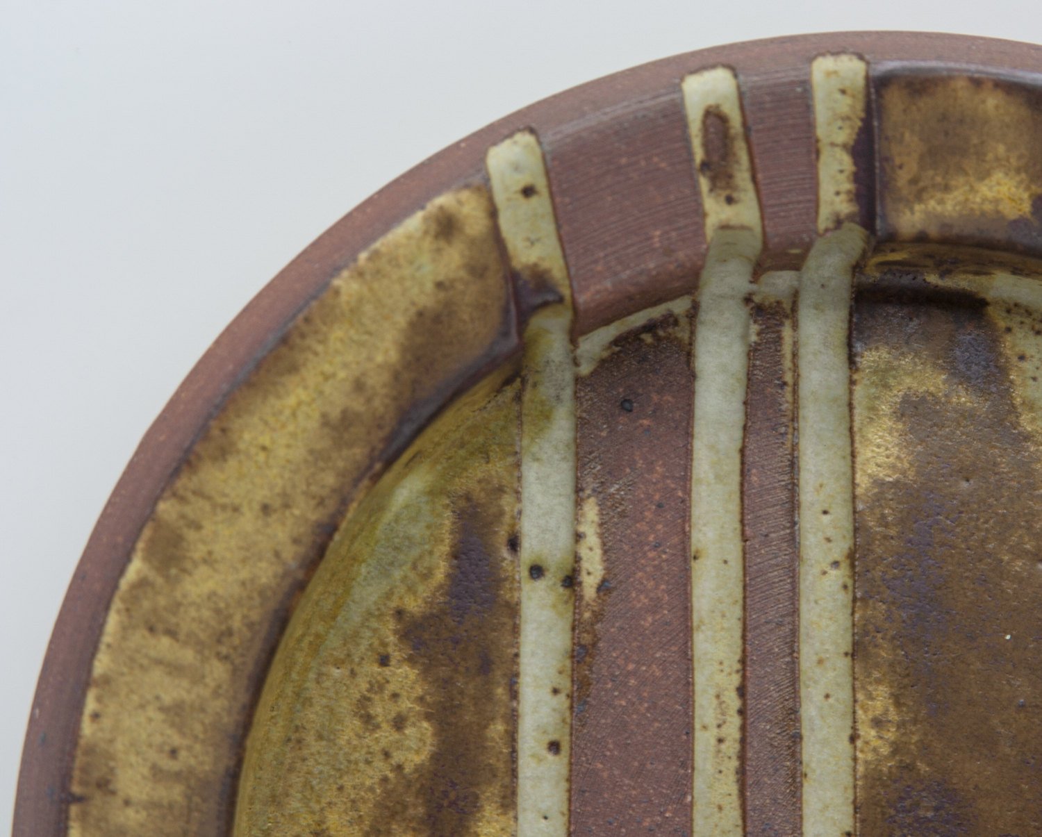 WÜRTZ Ceramics Brown Yellow Glazed Stoneware Tray Mollaris.com 