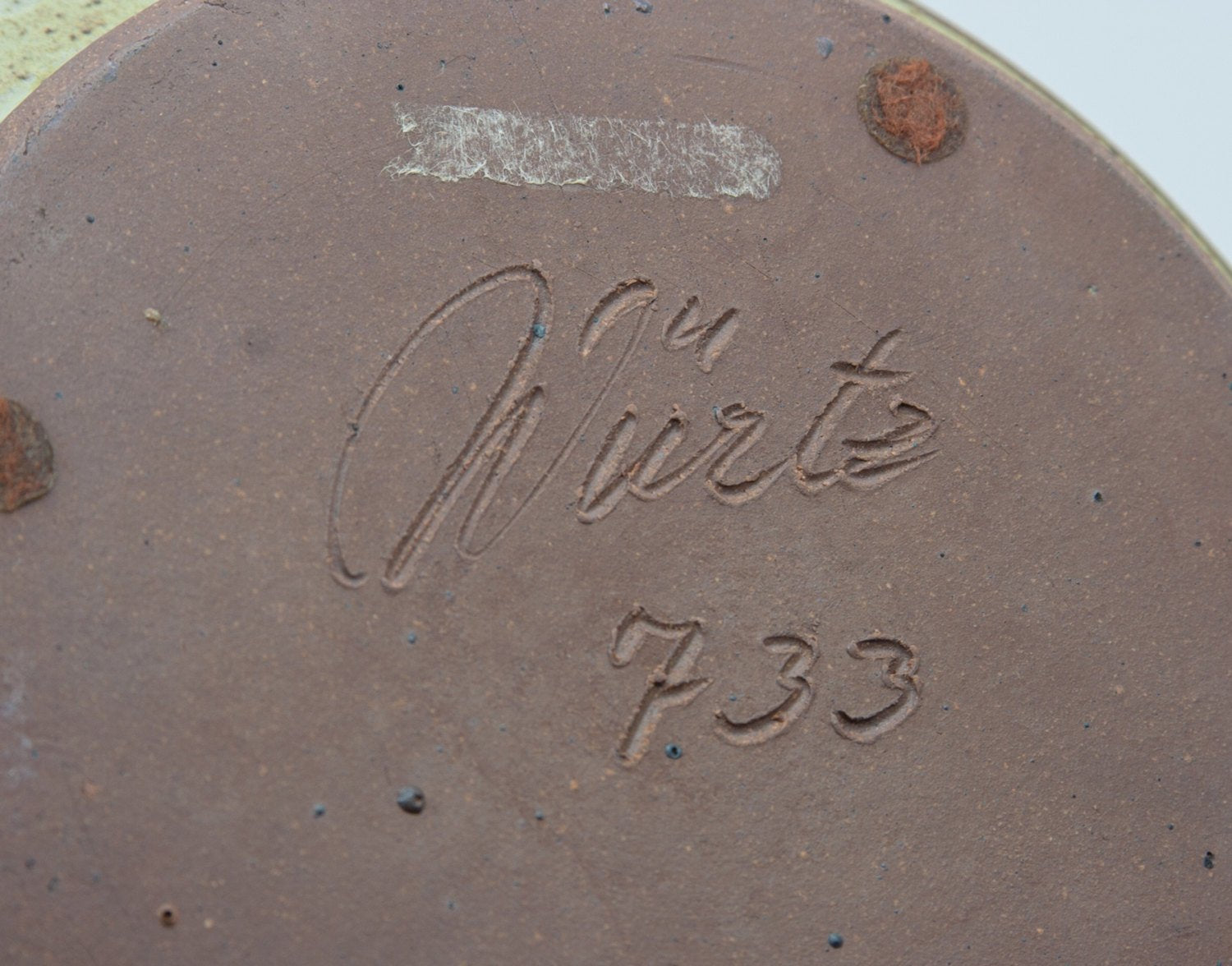 WÜRTZ Ceramics Brown Yellow Glazed Stoneware Tray Mollaris.com 