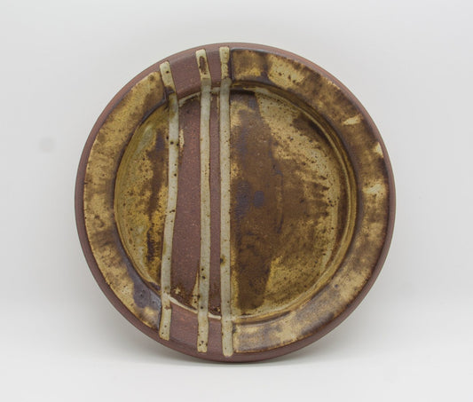 WÜRTZ Ceramics Brown Yellow Glazed Stoneware Tray Mollaris.com 
