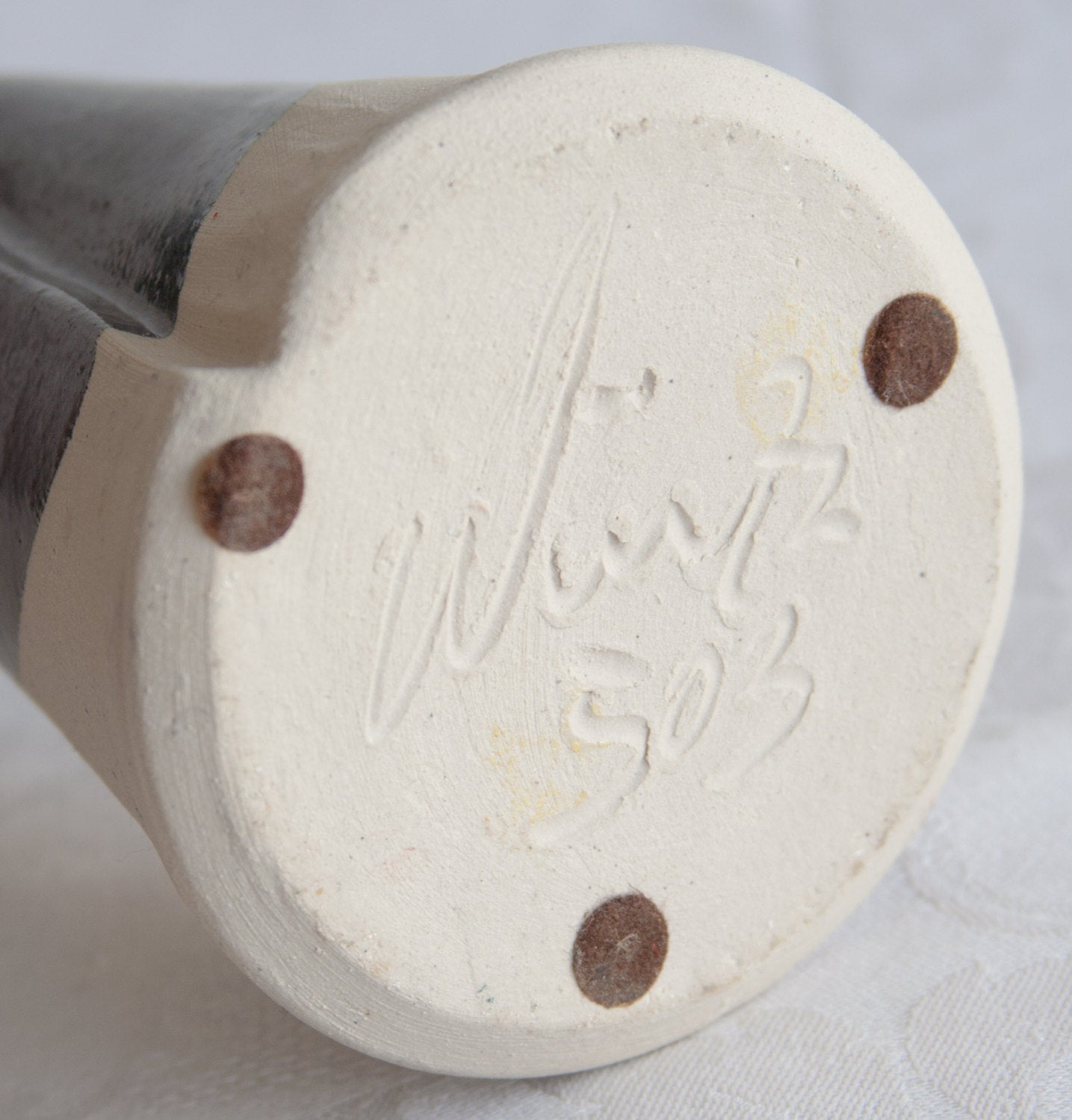 WÜRTZ Ceramics Contemporary Grey-Patterned Glazed Stoneware Vase Mollaris.com 