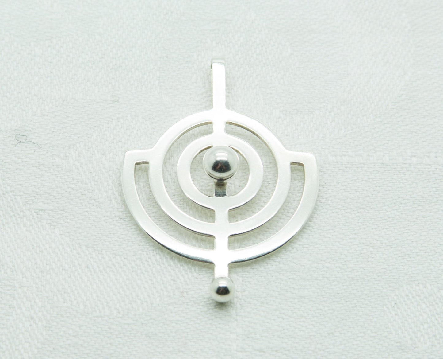 WILLY WINNAESS Modernist Planet Solid Silver (830S) Pendant Mollaris.com 