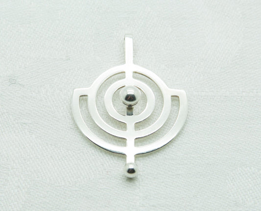 WILLY WINNAESS Modernist Planet Solid Silver (830S) Pendant Mollaris.com 
