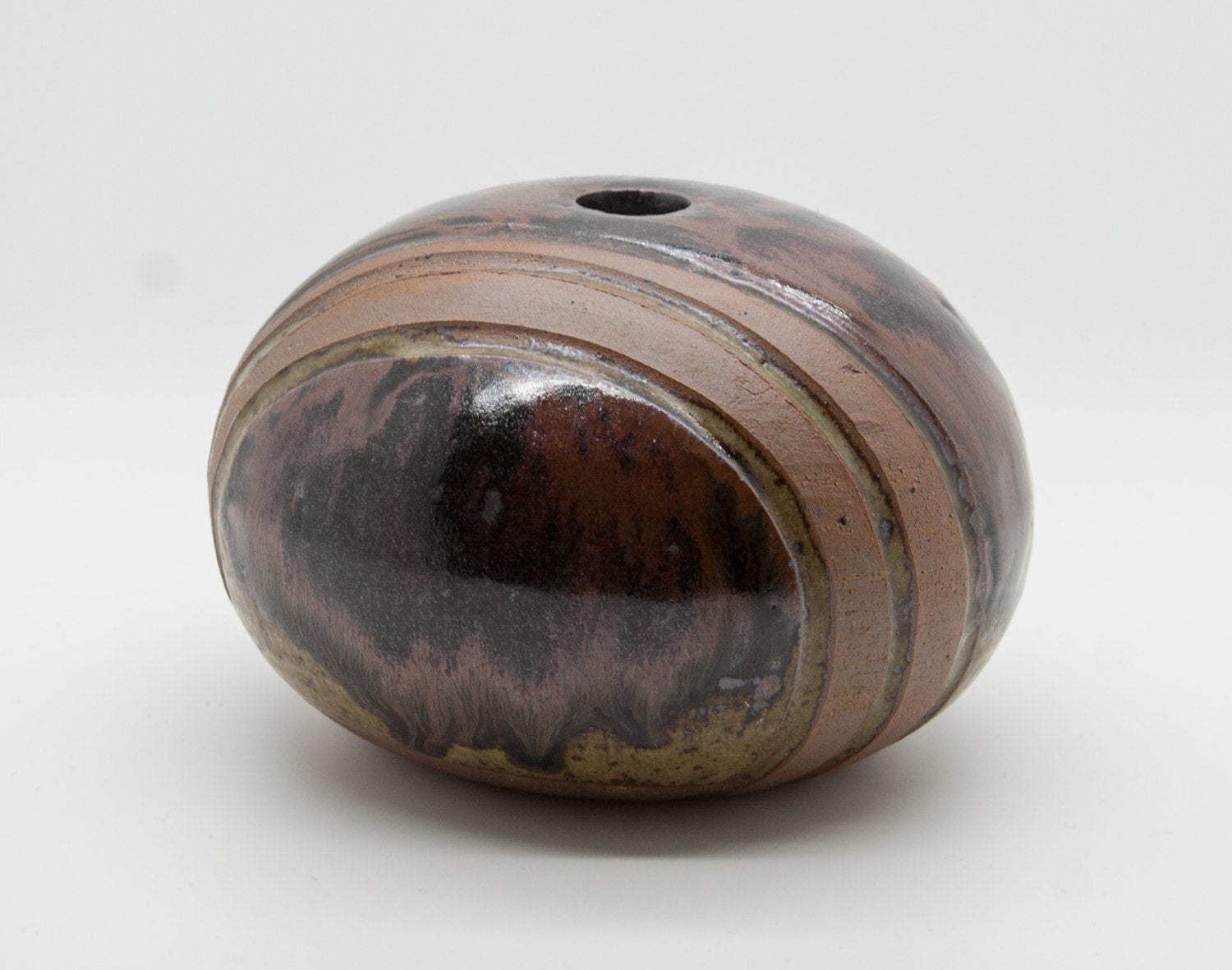WÜRTZ Ceramics Brown Glazed Stoneware Vase Mollaris.com 