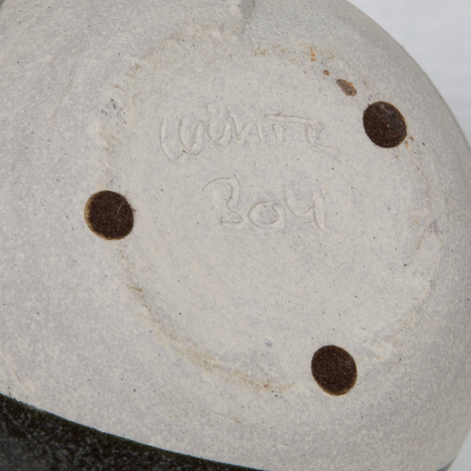 WÜRTZ Ceramics Contemporary Bulbous Grey-Patterned Glazed Stoneware Vase Mollaris.com 