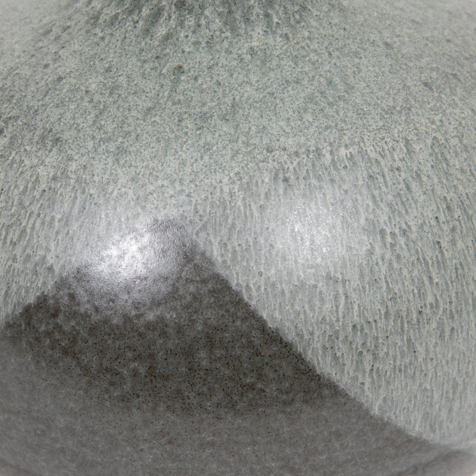 WÜRTZ Ceramics Contemporary Bulbous Grey-Patterned Glazed Stoneware Vase Mollaris.com 