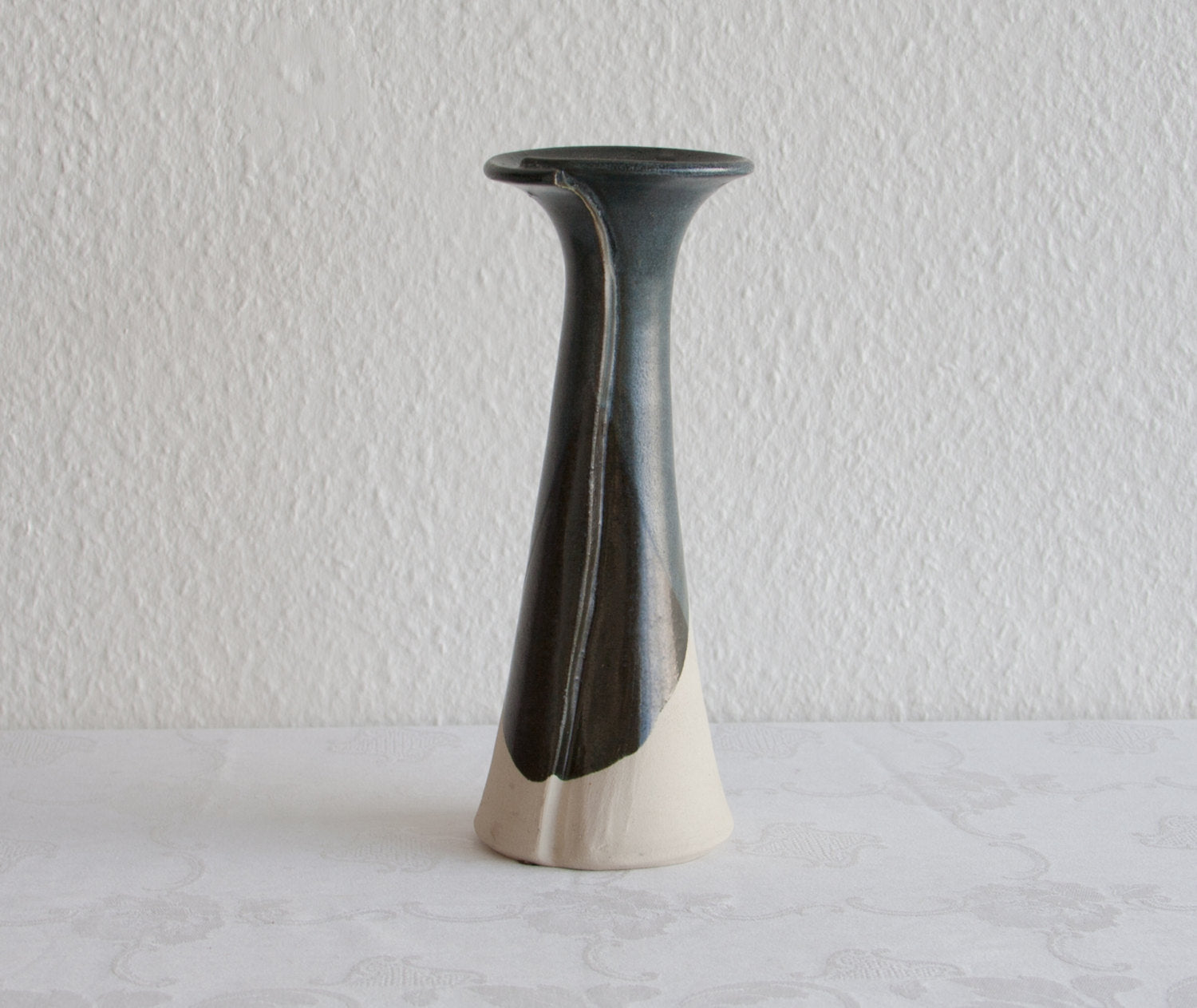 WÜRTZ Ceramics Contemporary Grey-Patterned Glazed Stoneware Vase Mollaris.com 