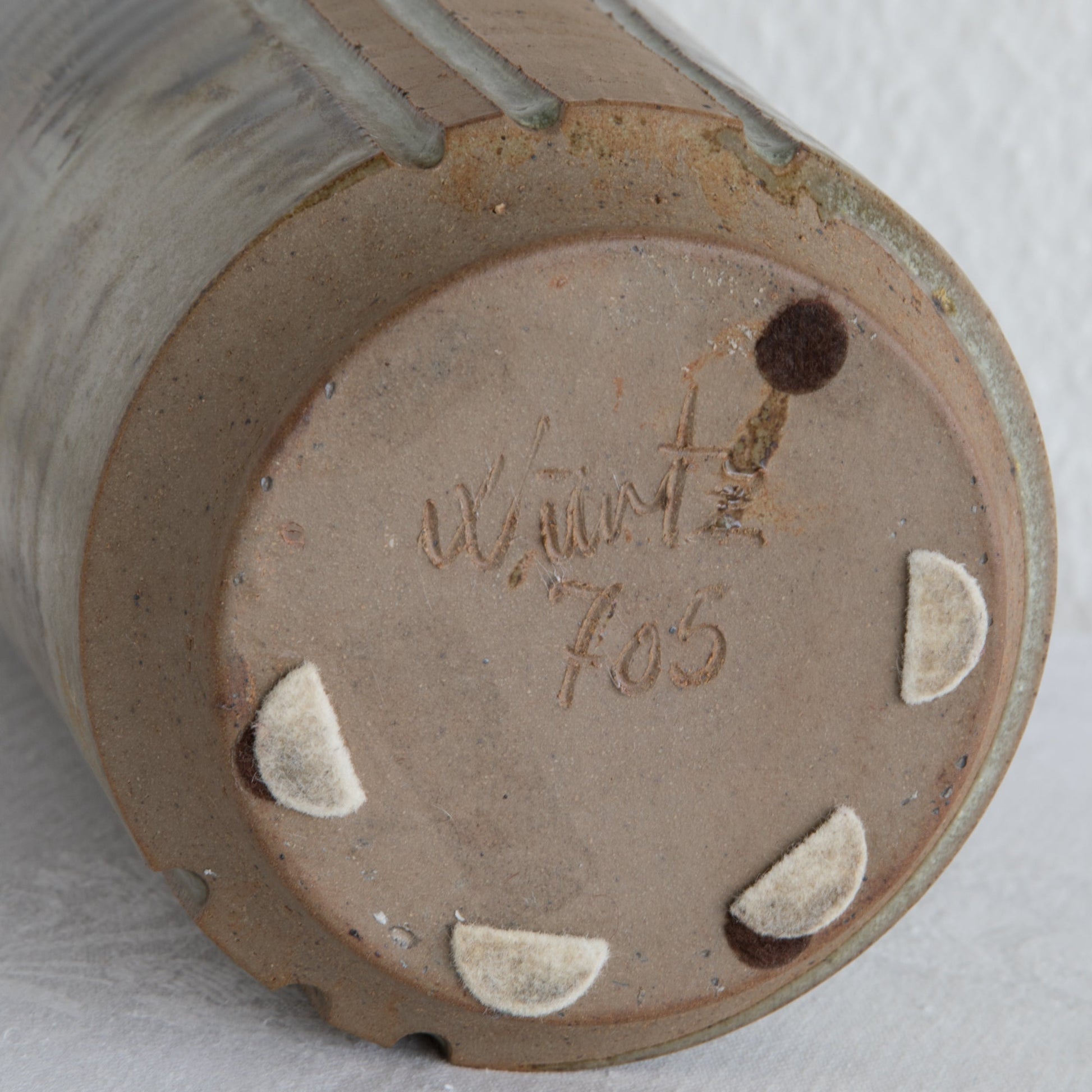 WÜRTZ Ceramics Large Brown Glazed Stoneware Vase Mollaris.com 